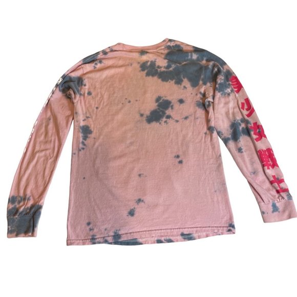 Rare Sailor Moon Tie Dye Pink Anime Long Sleeve T-shirt Women’s Size Small - Picture 2 of 5